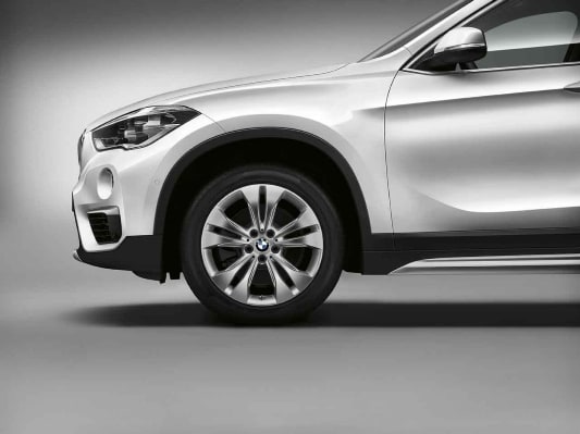 Диск колесный сдвоенные спицы 567, Reflex серебристый, 7,5J×18, ET51, для BMW X1 F48 с 03.2016 и X2 F39, оригинал — фото 1
