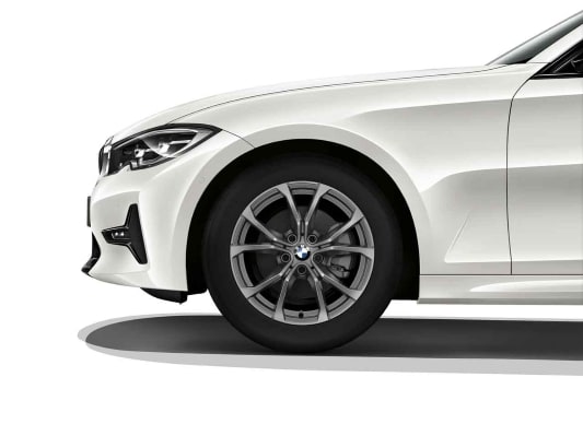 Диск колесный V-образные спицы 776, Ferric Grey, 7,5J×17, ET30 для BMW 3-й серии G20/G21/G28 и 4-й серии G23/G22, оригинал — фото 1