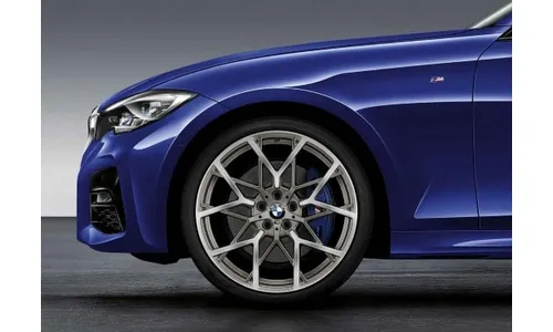 Диск колесный M Y-образные спицы 795M, Ferric Grey matt, glanzgefräst, 8,5J×20, ET40 для BMW 2-й серии G42, 3-й серии G20 и 4-й серии G22, оригинал — фото 1