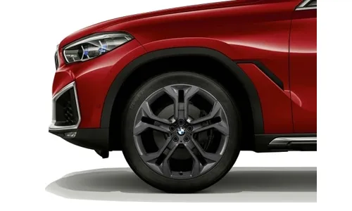 Диск колесный Y-образные спицы 744, Orbit Grey, 9,5J×21, ET37 для передней оси BMW X5 G05 и X6 G06, оригинал — фото 1