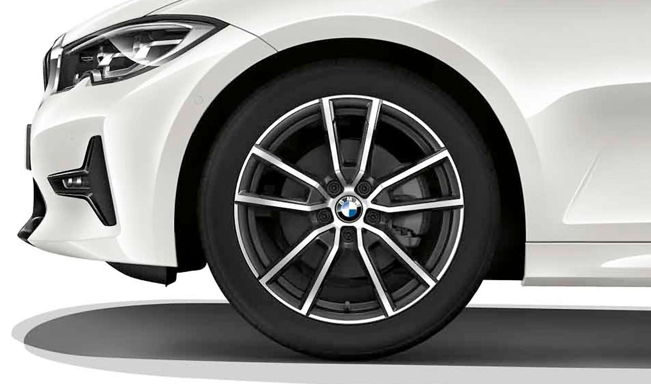 Диск колесный V-образные спицы 780, Orbit Grey, 8,5J×18, ET40 для задней оси BMW 3-й серии G20/G21, оригинал — фото 1