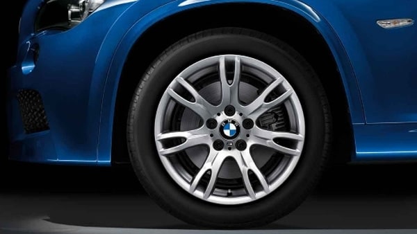 Диск колесный M сдвоенные спицы 354, серебристый, 7,5J×17, ET34 для BMW X1 E84, оригинал — фото 1