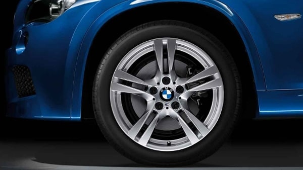 Диск колесный M сдвоенные спицы 355, серебристый, 8,0J×18, ET30 для BMW X1 E84, оригинал — фото 1