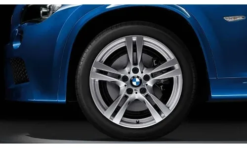 Диск колесный M сдвоенные спицы 355, серебристый, 8,0J×18, ET30 для BMW X1 E84, оригинал — фото 1