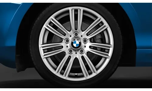 Диск колесный M звездообразные спицы 383, серебристый, 7,5J×17, ET43 для BMW 1-й серии F21/F20 и 2-й серии F23/F22, оригинал — фото 1