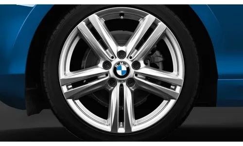 Диск колесный M звездообразные спицы 386, серебристый, 8,0J×18, ET52 для BMW 1-й серии F21/F20 и 2-й серии F23/F22, оригинал — фото 1