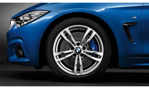 Диск колесный M сдвоенные спицы 441, серебристый, 8,5J×18, ET47 для BMW 3-й серии F30/F31 и 4-й серии F33/F32/F36, оригинал — фото 1