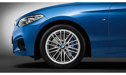 Диск колесный M сдвоенные спицы 460, серебристый, 7,5J×17, ET43 для BMW 1-й серии F21/F20 и 2-й серии F23/F22, оригинал — фото 1