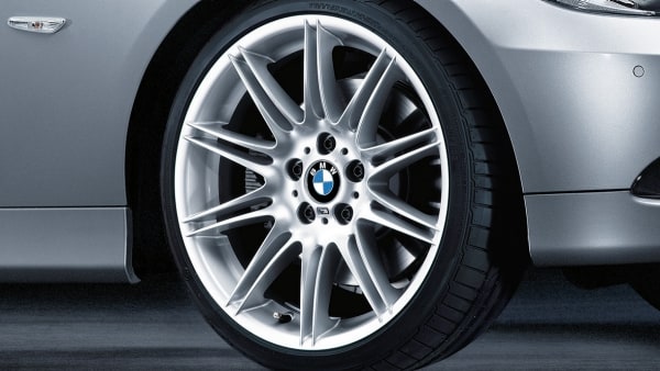 Диск колесный M сдвоенные спицы 225, серебристый, 8,0J×19, ET30 для BMW X1 E84, оригинал — фото 1