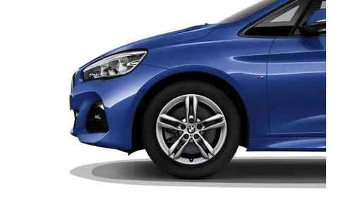 Диск колесный M сдвоенные спицы 483M decor, серебристый, unicolor, 7,5J×17, ET54 для BMW 2-й серии F45/F46, оригинал — фото 1