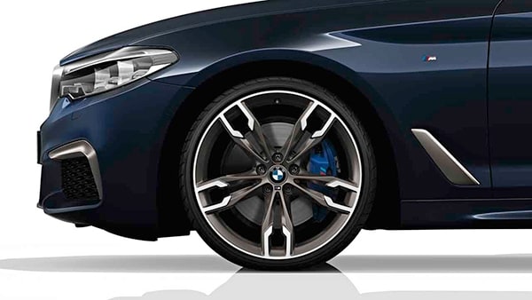 Диск колесный M сдвоенные спицы 668, Titanium matt, 8,0J×20, ET30 для передней оси BMW 5-й серии G30/G31, оригинал — фото 1