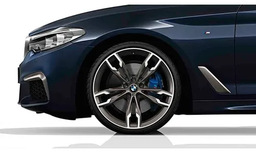 Диск колесный M сдвоенные спицы 668, Titanium matt, 8,0J×20, ET30 для передней оси BMW 5-й серии G30/G31, оригинал — фото 1