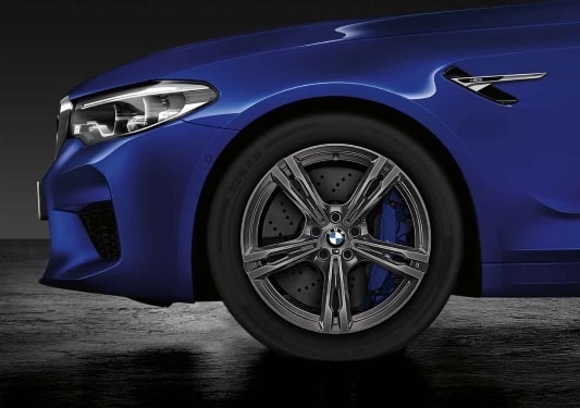 Диск колесный M сдвоенные спицы 705M, Ferric Grey, 9,5J×19, ET26 для BMW M5 F90, оригинал — фото 1