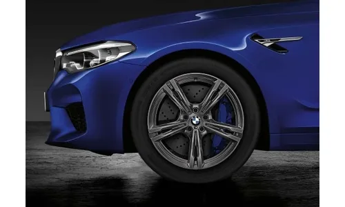 Диск колесный M сдвоенные спицы 705M, Ferric Grey, 9,5J×19, ET26 для BMW M5 F90, оригинал — фото 1