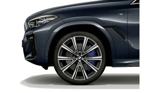 Диск колесный V-образные спицы 746, Orbit Grey, 10,5J×22, ET43 для задней оси BMW X5 G05 и X6 G06, оригинал — фото 1