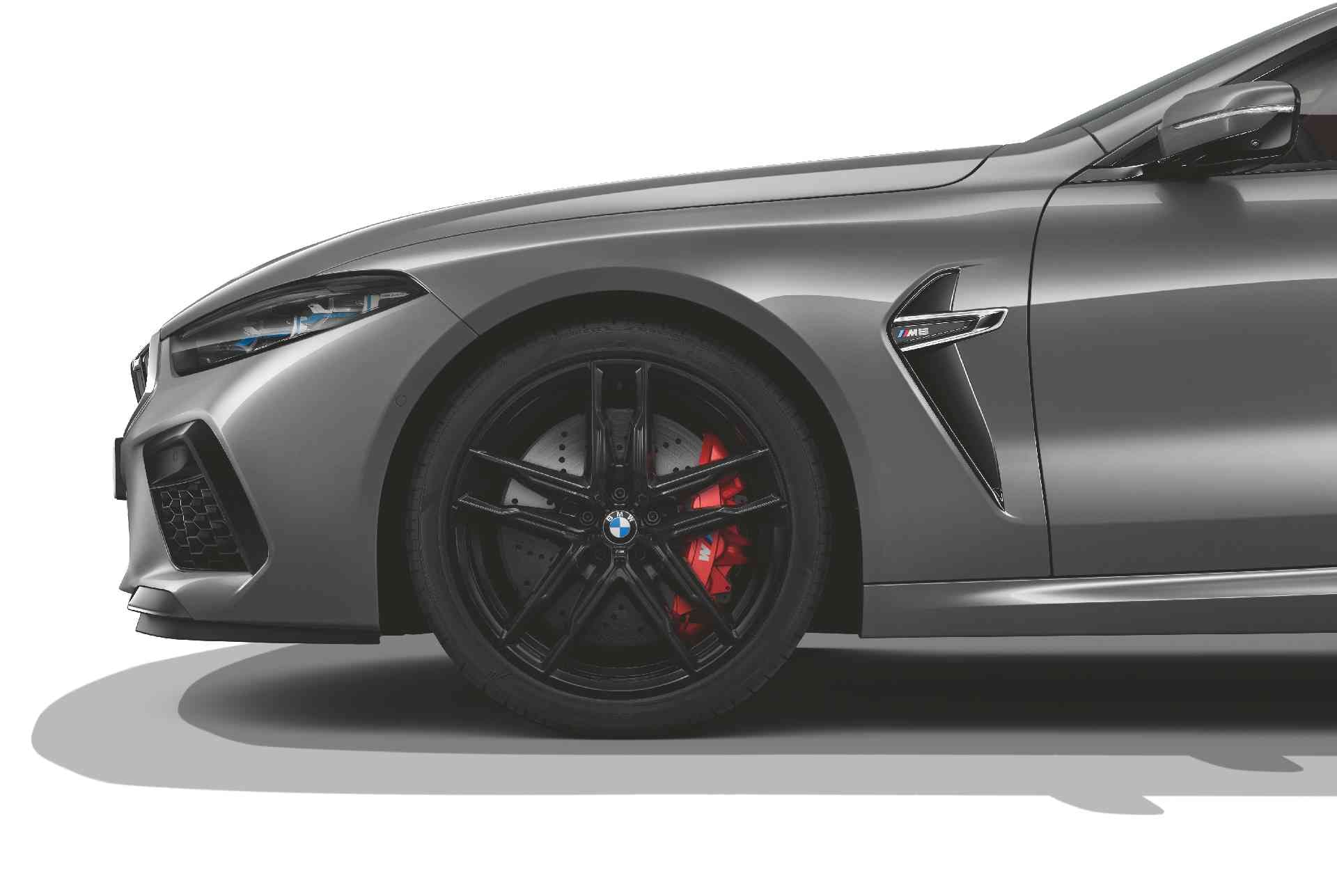Диск колесный сдвоенные спицы 810M, Jet Black, однотонный черный, 10,5J×20, ET28 для BMW M5 F90 и M8 F91/F92/F93, оригинал — фото 1
