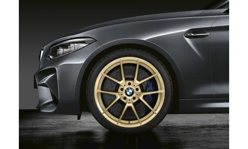 Диск колесный M Y-образные спицы 763M Performance, frozen gold, 10,0J×19, ET40 для BMW M2 F87, оригинал — фото 1