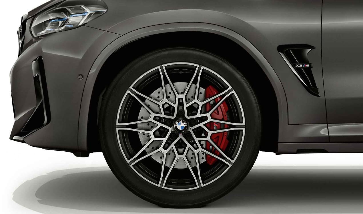 Диск колесный сдвоенные спицы 892M, Jet Black, однотонный черный, с полированной лицевой поверхностью, 9,5J×21, ET31 для автомобилей BMW, оригинал — фото 1