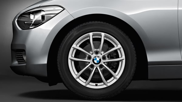 Диск колесный V-образные спицы 378, серебристый, 7,0J×16, ET40 для BMW 1-й серии F21/F20 и 2-й серии F23/F22, оригинал — фото 1