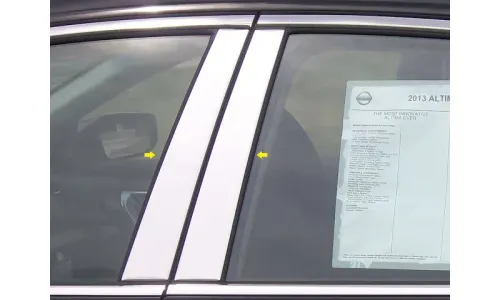 Накладки на стойки дверей 4шт. для Nissan Altima 2013-2018 — фото 1