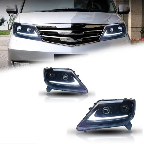 Фары передние LED с ходовыми огнями для Honda Elysion (2012-2015), комплект, комплект, FT Carlight Carlight — фото 1