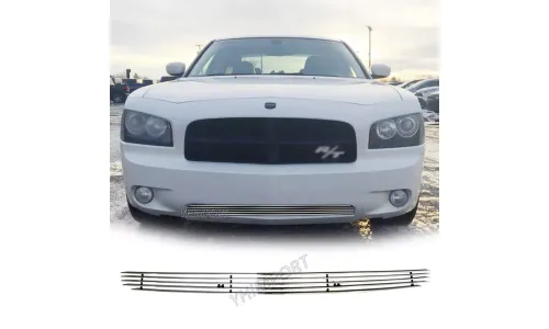 нижняя Grille 2005-2010 Dodge Charger хром Solid алюминиевая Grill — фото 1