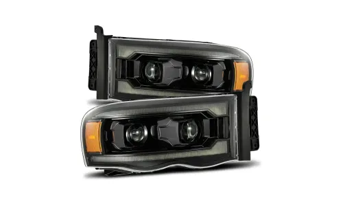 Фары проекторные Alpha-Black LUXX для Dodge Ram 1500 2002–2005, AlphaRex — фото 1
