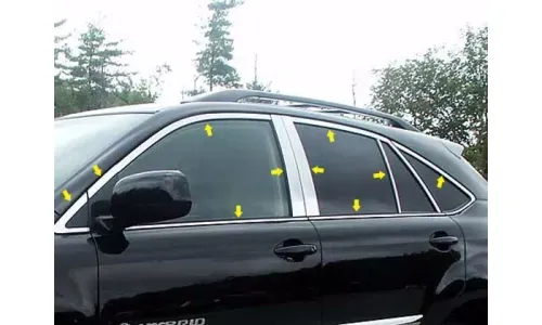 LEXUS RX 2004-2009 ПОЛИРОВАННАЯ НЕРЖАВЕЮЩАЯ ХРОМИРОВАННАЯ ОКОННАЯ УПАКОВКА 20 ШТ. — фото 1
