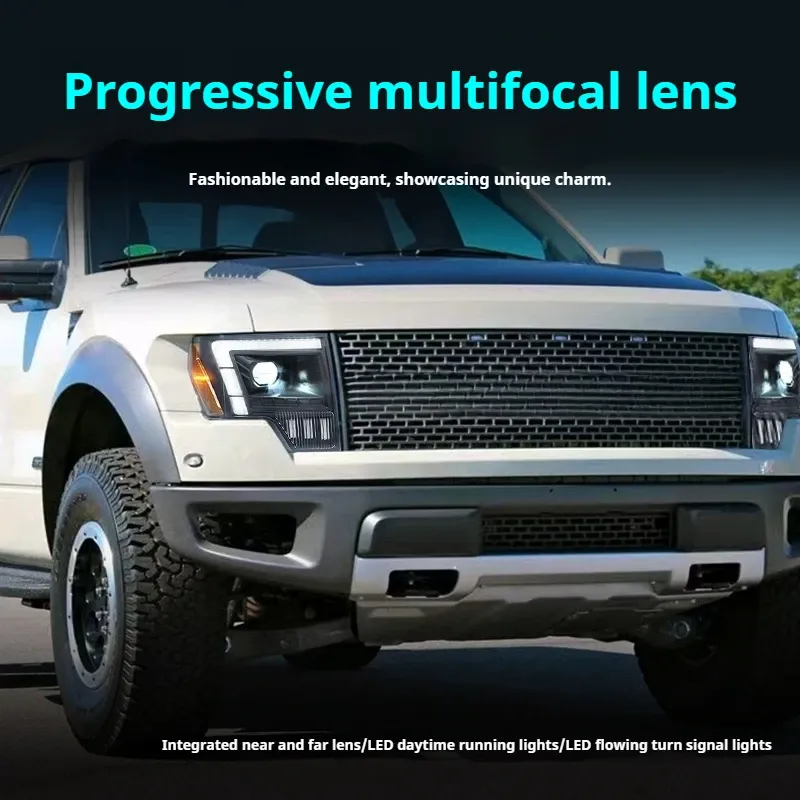Фары передние LED с ходовыми огнями для Ford Raptor F-150 (2008-2014), комплект, комплект, FT Carlight Carlight — фото 4