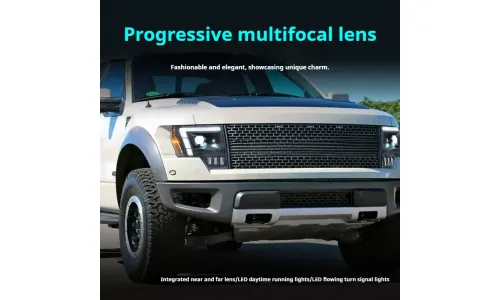 Фары передние LED с ходовыми огнями для Ford Raptor F-150 (2008-2014), комплект, комплект, FT Carlight Carlight — фото 4