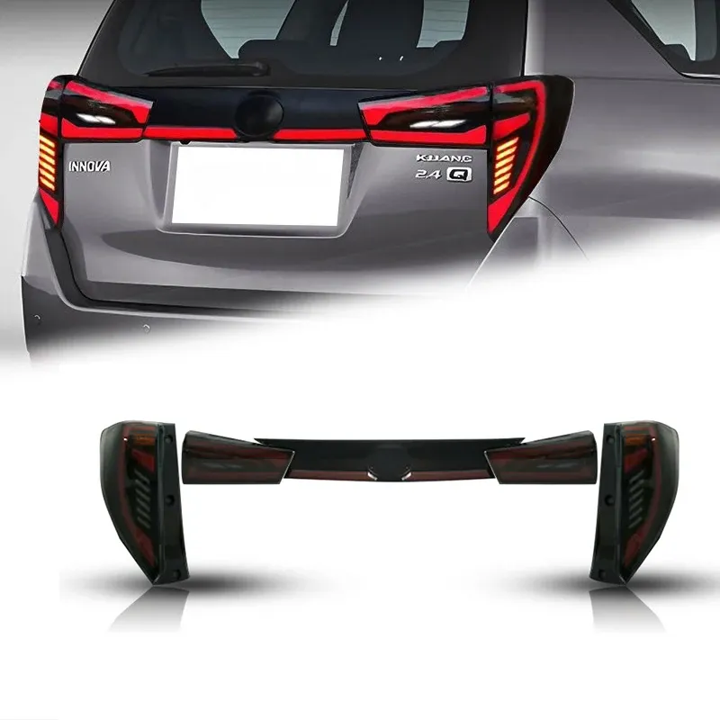 Задние LED-фонари динамический поворотник сквозные для Toyota Innova (2016-2022), комплект, комплект, FT Carlight Carlight — фото 1