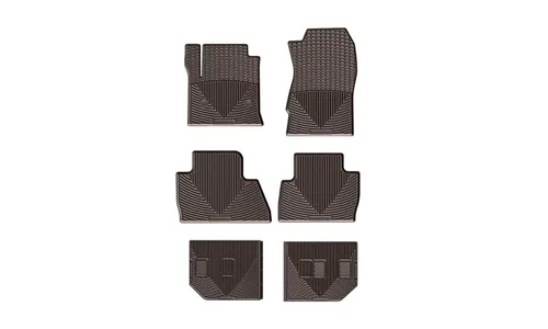 Ковры салона резиновые, 1-2-3 ряд Cadillac Escalade ESV 2015-2020, какао, Weathertech — фото 1