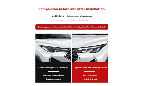 Фары передние LED с ходовыми огнями для Toyota Innova (2023-2026), комплект, комплект, FT Carlight Carlight — фото 7
