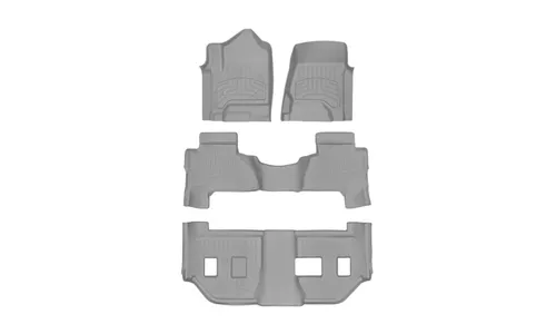 Ковры салона Floorliners HP, 1-2-3 ряд Cadillac Escalade ESV 2015-2020, серый, Weathertech — фото 1