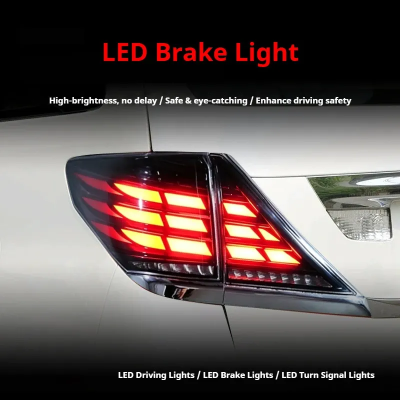 Задние LED-фонари динамический сигнал поворота для Toyota Alphard (2007-2013), комплект, комплект, FT Carlight Carlight — фото 3