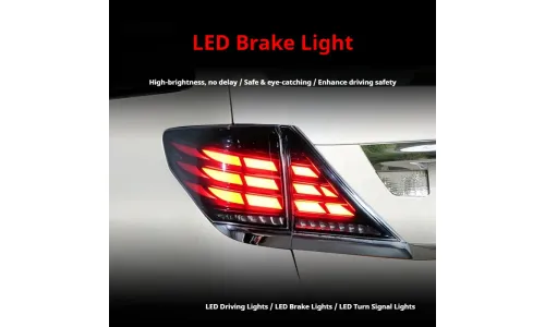 Задние LED-фонари динамический сигнал поворота для Toyota Alphard (2007-2013), комплект, комплект, FT Carlight Carlight — фото 3