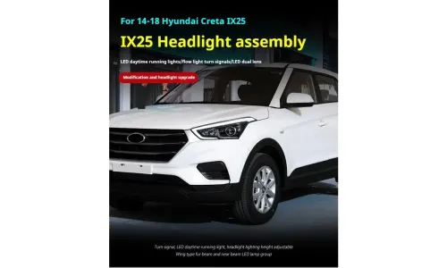 Фары передние LED с ходовыми огнями для Hyundai Creta IX25 (2014-2019), комплект, комплект, FT Carlight Carlight — фото 4