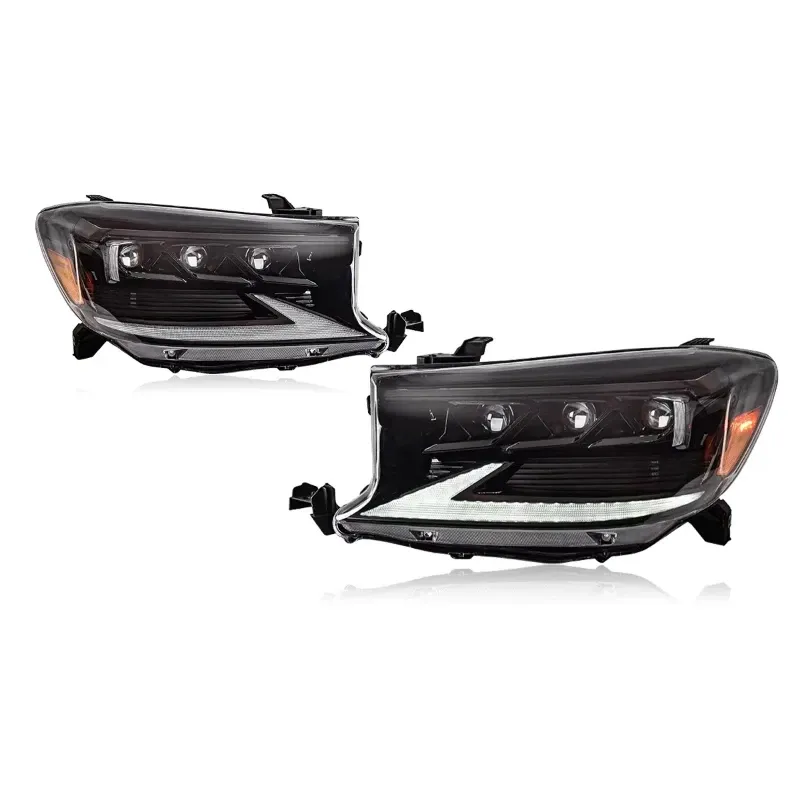 Фары передние LED с ходовыми огнями для Toyota Fortuner (2008-2011), комплект, комплект, FT Carlight Carlight — фото 6
