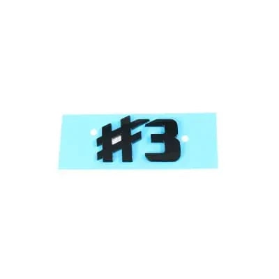 Шильдик #3 smart #3 на крышку багажника, черный — фото 1