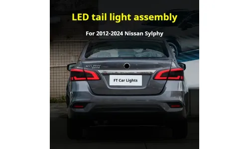 Задние LED-фонари динамический поворотник для Nissan Sylphy (2012-2024), комплект, комплект, FT Carlight Carlight — фото 5