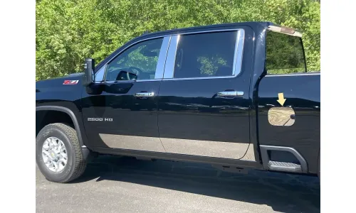 Хромированная отделка крышки бака из нержавеющей стали 1 шт QAA для Chevy Silverado HD 2020-2024 — фото 1