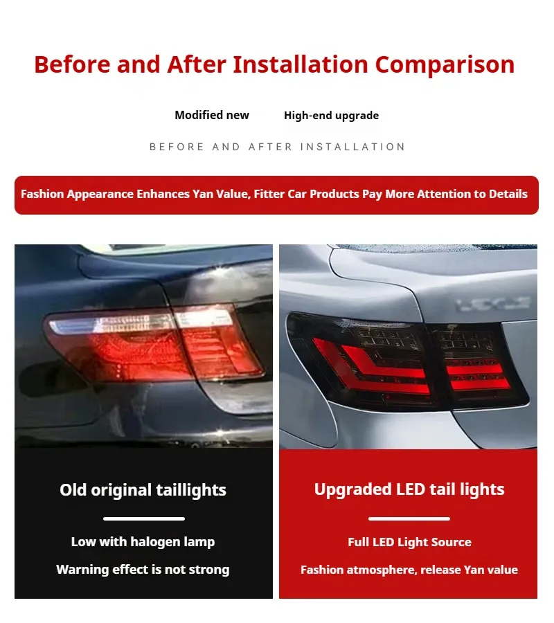 Задние LED-фонари динамический поворотник для Lexus LS460/LS600 (2006-2009), комплект, комплект, FT Carlight Carlight — фото 6