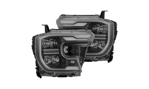 Фары проекторные светодиодные Black NOVA для Ford Ranger 2024–2026, AlphaRex — фото 1