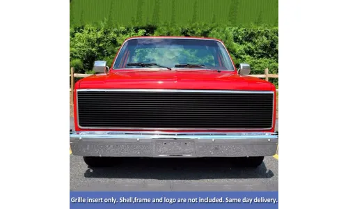 черная верхняя решетка с ламелями 1981-1987 Chevy GMC Pickup/Suburban/Blazer/Jimmy — фото 1