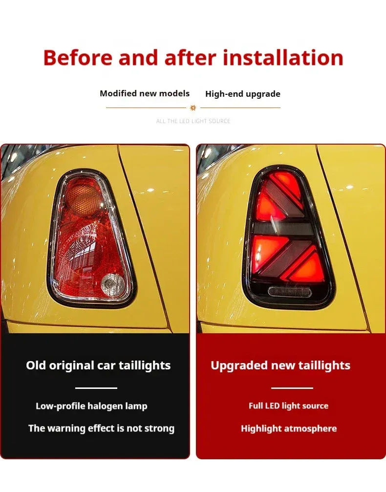 Задние LED-фонари динамический поворотник для Mini R50/R52/R53 (2001-2007), комплект, комплект, FT Carlight Carlight — фото 7