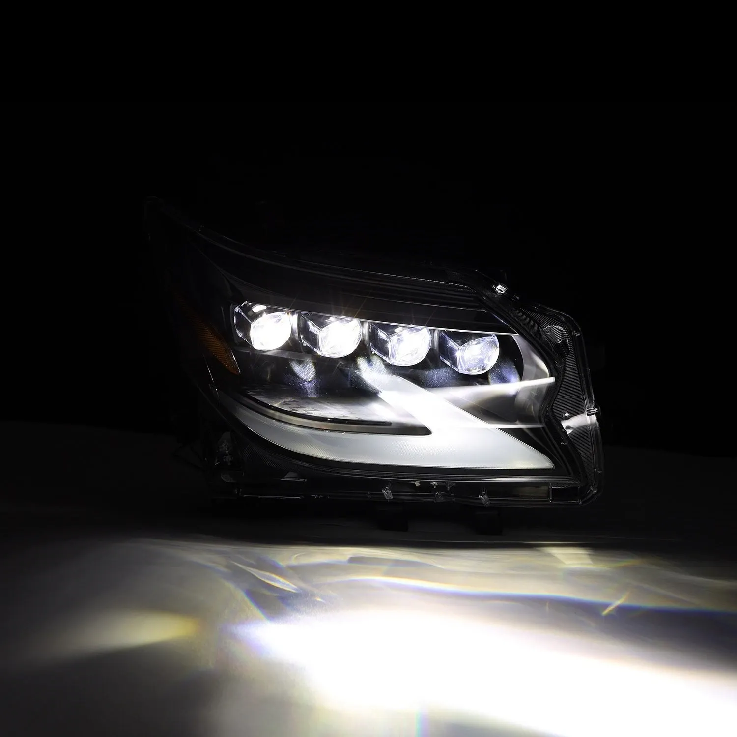 Фары проекторные светодиодные Black NOVA для Lexus GX460 2014–2019, AlphaRex — фото 4