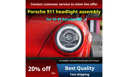Фары передние LED с ходовыми огнями для Porsche 993 (1993-1998), комплект, комплект, FT Carlight Carlight — фото 2