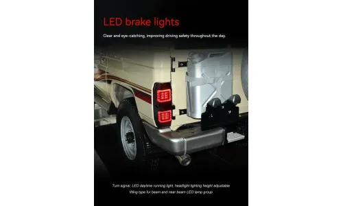 Задние LED-фонари динамический поворотник для Toyota Land Cruiser 70 (1984-2021), комплект, комплект, FT Carlight Carlight — фото 4