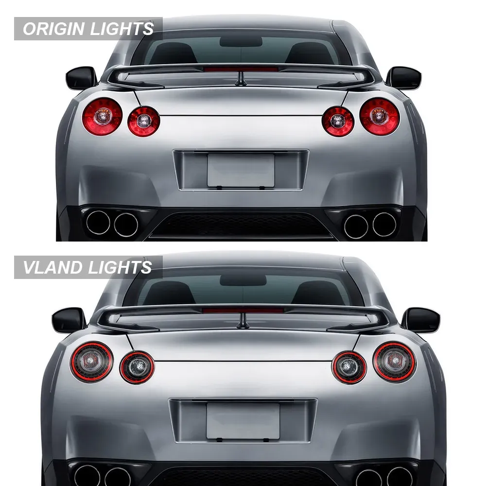 Задние LED-фонари VLAND для Nissan GT-R R35 (2008-2023) — фото 6