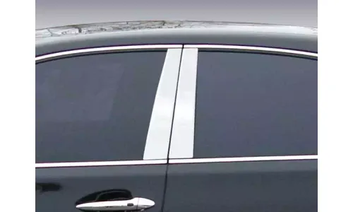Накладки стоек дверей из нержавеющей стали 4 шт отделка двери QAA для Lexus LS 2007-2017 — фото 1
